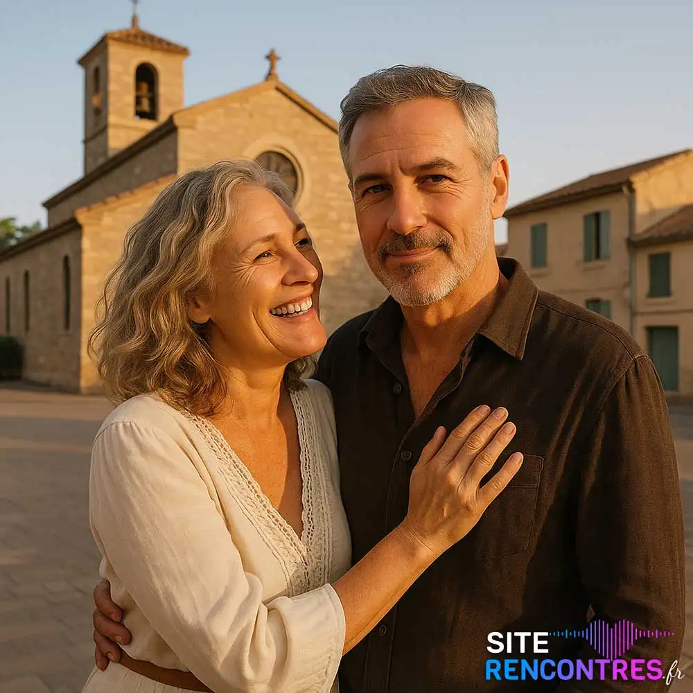 Couple complice devant les collines de la Batarelle à Plan-de-Cuques, rencontre romantique au cœur d’un paysage naturel provençal.