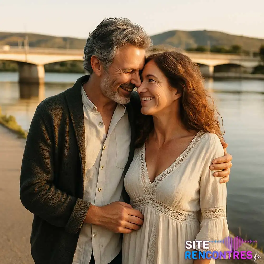 Couple complice au parc des Érables à Rognac, promenade romantique et rencontre en pleine nature.
