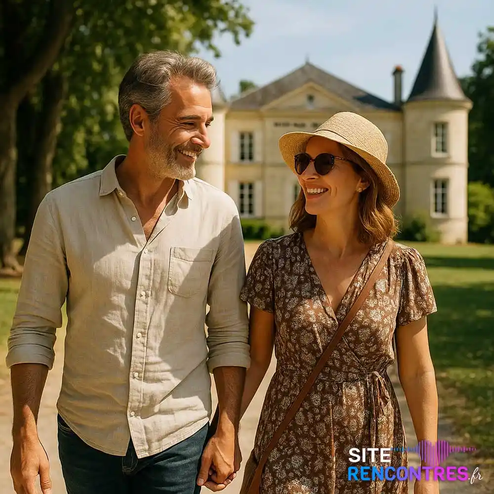 Jeune couple d'Amoureux à Villenave-d'Ornon – Une rencontre naturelle